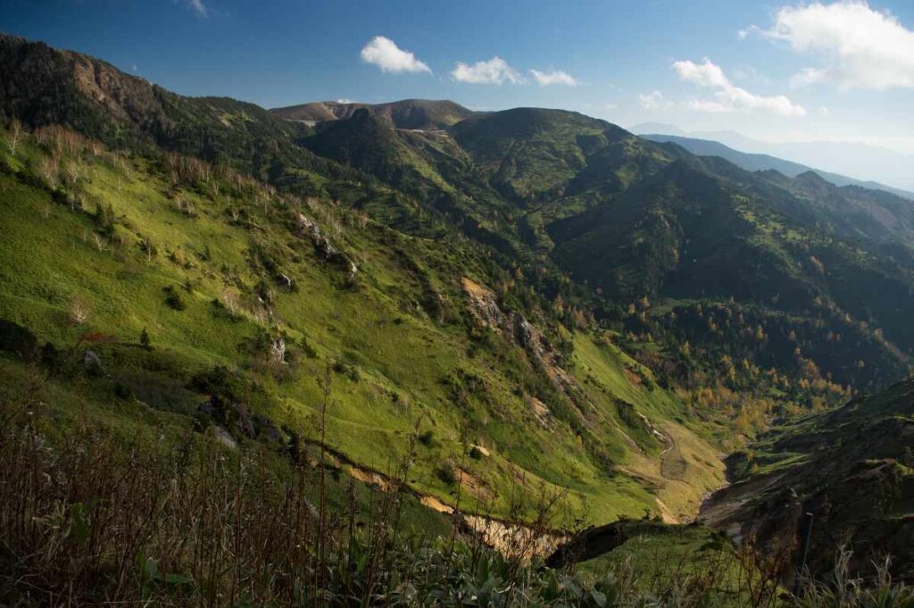 白根山、横手山周辺