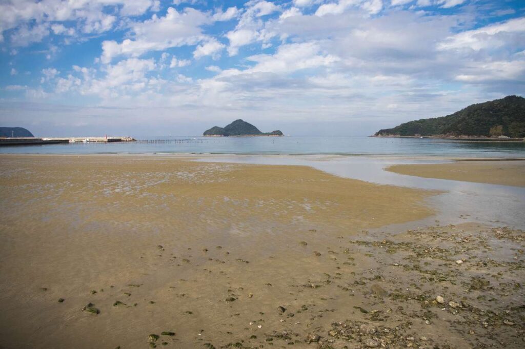 和歌山で一番遠浅の西広海岸の写真画像