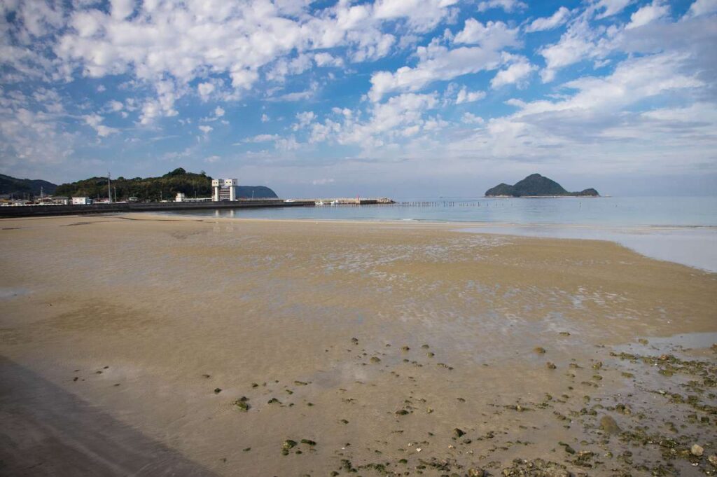 和歌山で一番遠浅の西広海岸の写真画像